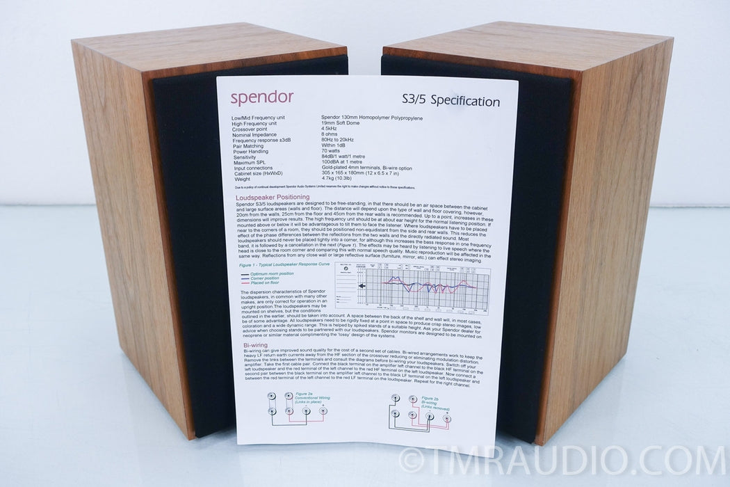 Spendor S3/5 Bookshelf Speakers in Factory Box