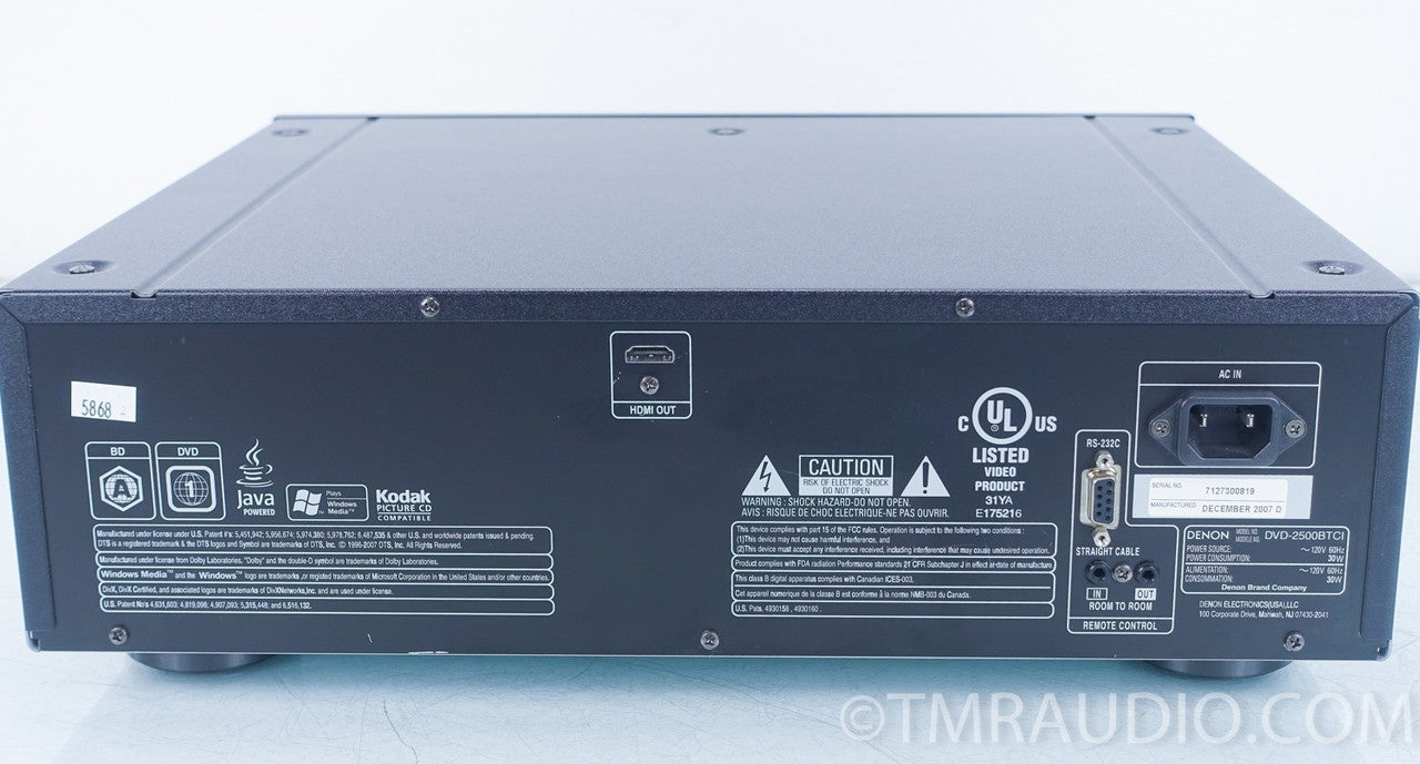 Denon DVD-2500BTCI Blu-Ray Disc Transport
