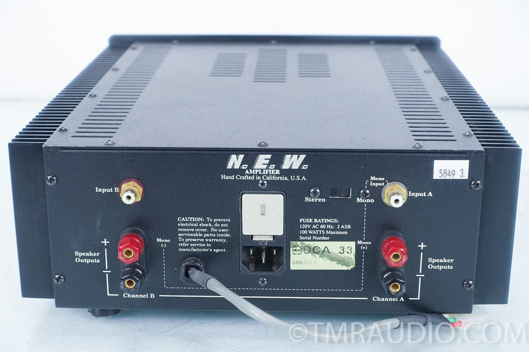 N.E.W. DCA 33 33 WPC DC Powered Pure Class A Monoblock Amplifiers