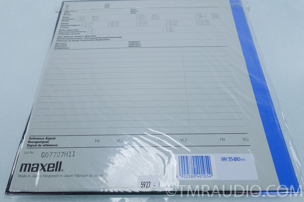 Maxell UD 35-180 Blank Tape / Metal Reel NEW / Sealed