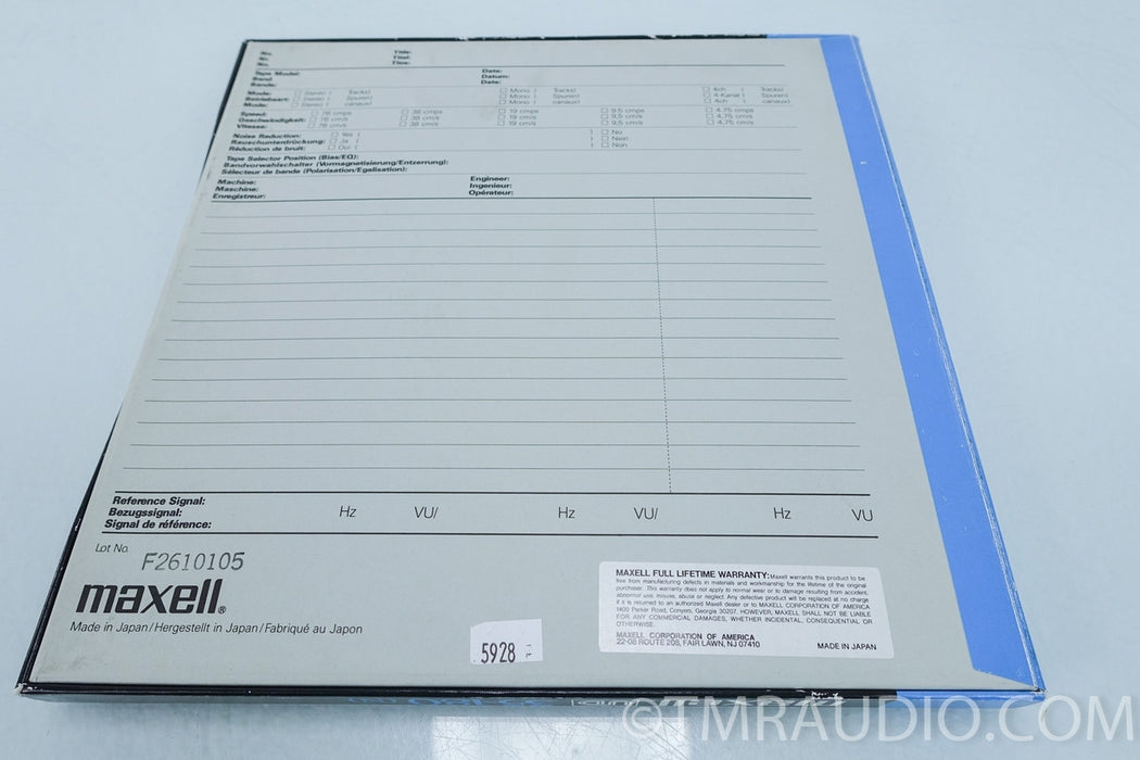 Maxell UD 35-180 Blank Tape / Metal Reel