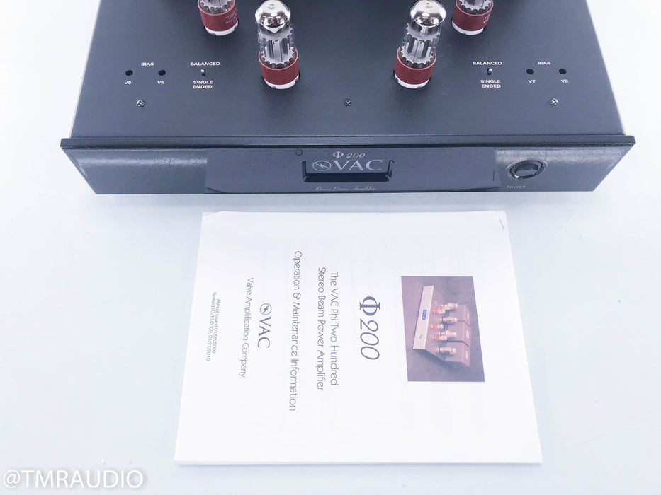 VAC Phi 200 Stereo or Mono Tube Power Amplifier