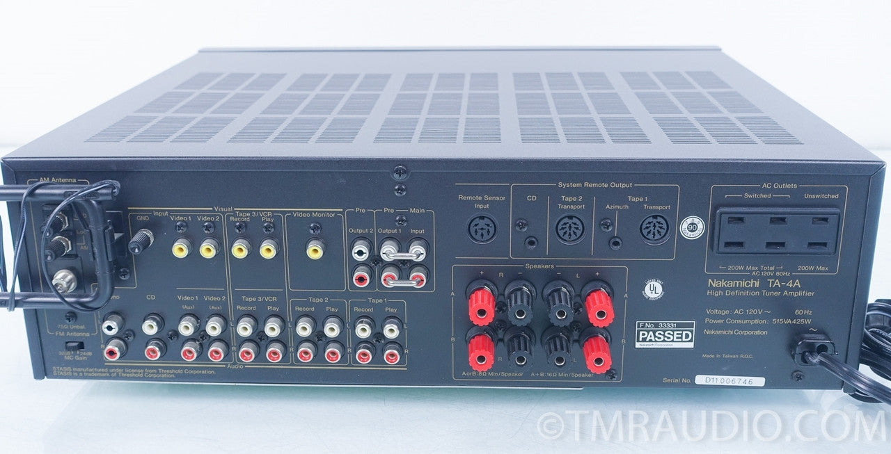 Nakamichi TA-4A High Definition Tuner Amplifier STASIS