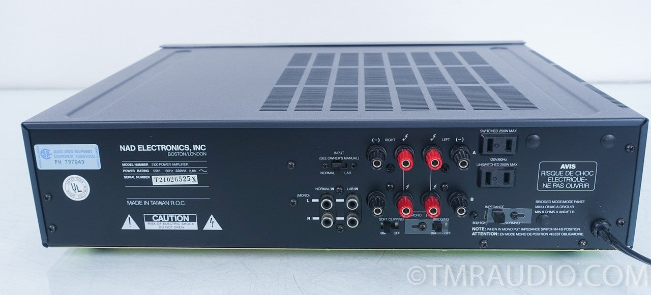 NAD 2100 Stereo Power Amplifier in Factory Box