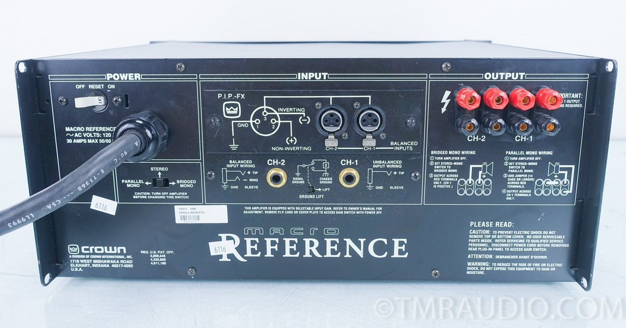 Crown Macro Reference Stereo Power Amplifier