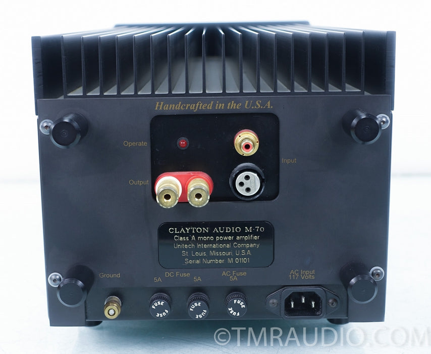 Clayton Audio M-70 Monoblock Amplifier Pair in Factory Boxes