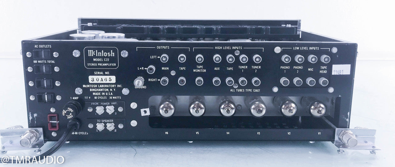 McIntosh C22 Tube Stereo Preamplifier w/ Panlocs