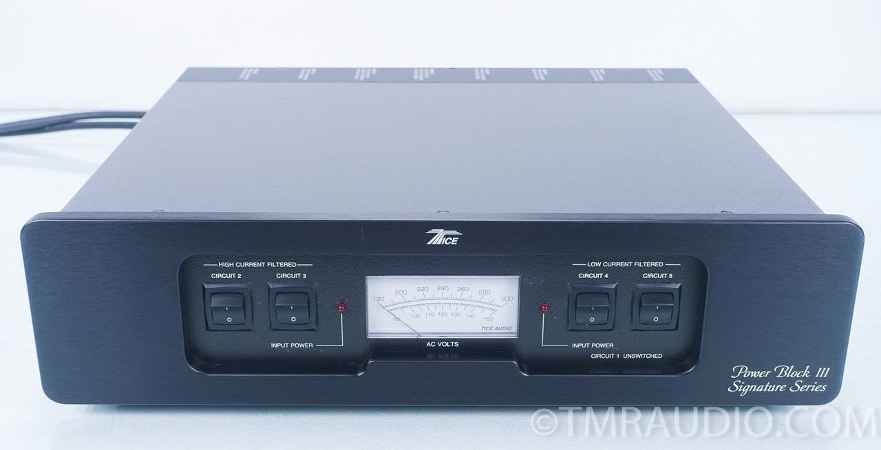 Tice Power Block III Signature Power Conditioner in Factory Box