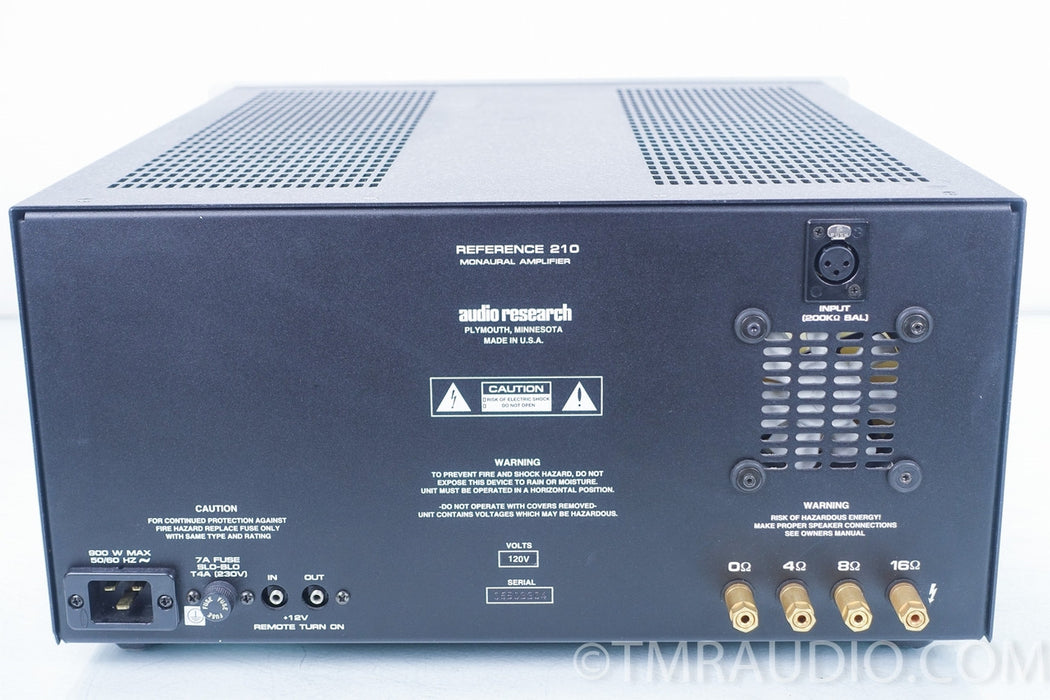 Audio Research Reference 210 Tube Amplifier