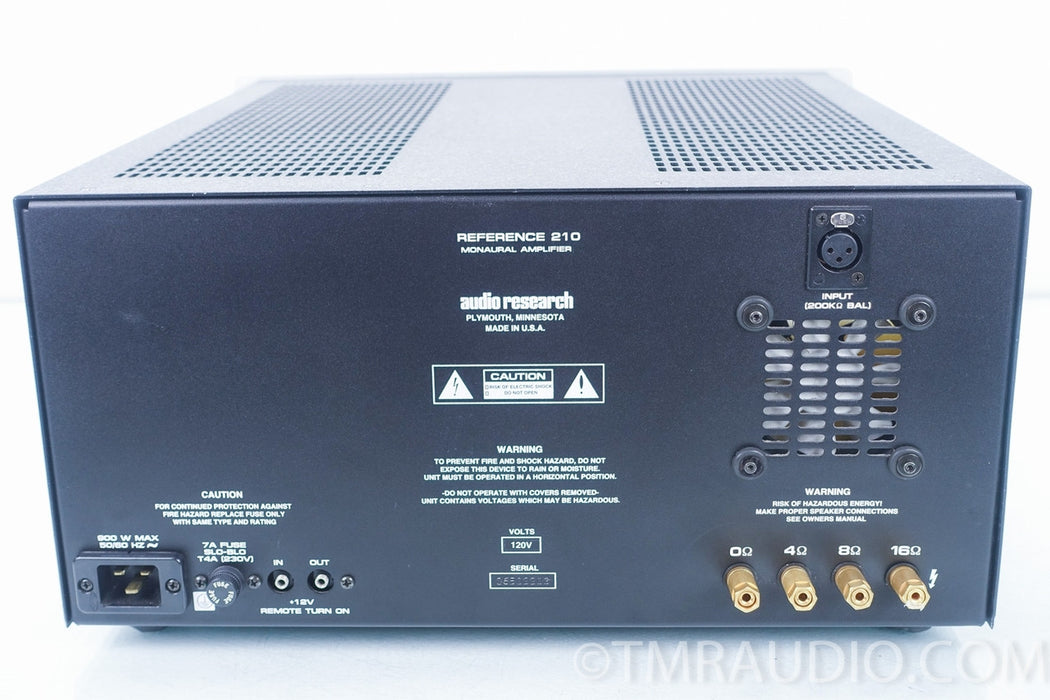 Audio Research Reference 210 Tube Amplifier