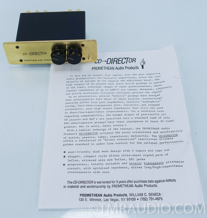 Promethean Passive Preamplifier CD Director Processor