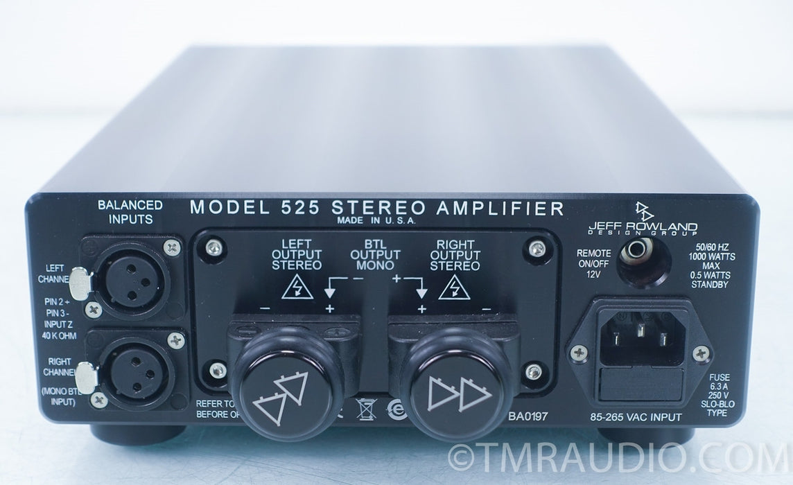 Jeff Rowland Model 525 Power Amplifier in Factory Box