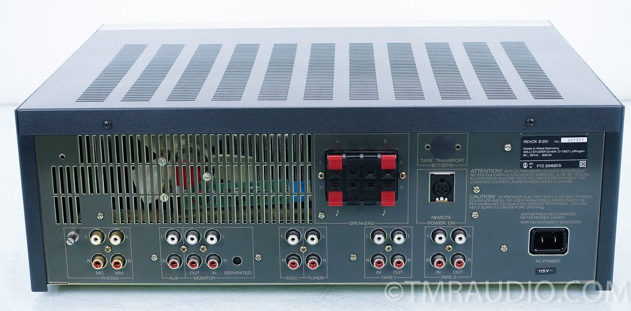 Revox B251 Vintage Integrated Amplifier in Factory Box