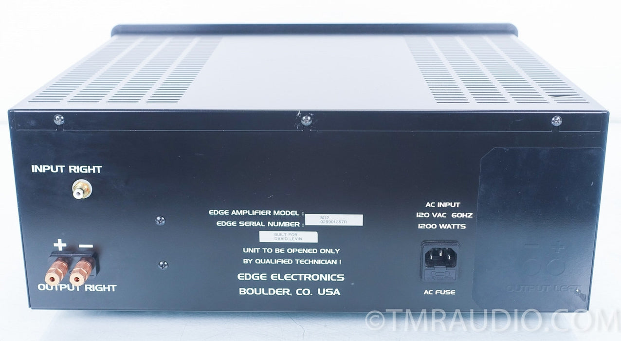 Edge M12 Mono Power Amplifiers in Factory Boxes