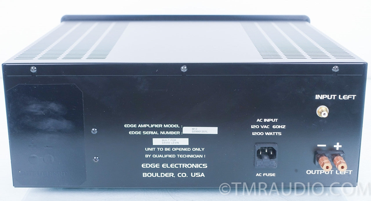 Edge M12 Mono Power Amplifiers in Factory Boxes