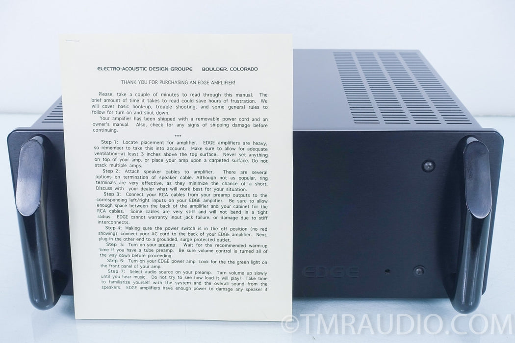 Edge M12 Mono Power Amplifiers in Factory Boxes