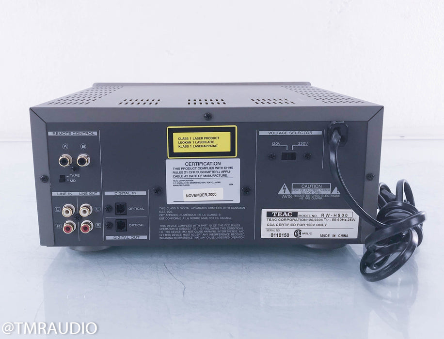 TEAC RW-H500 Reference Series CD Rewritable Deck / Player