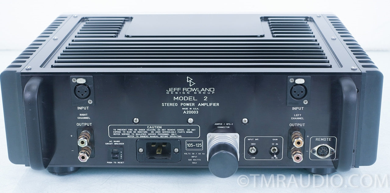 Rowland Model 2 Stereo Power Amplifier in Factory Case