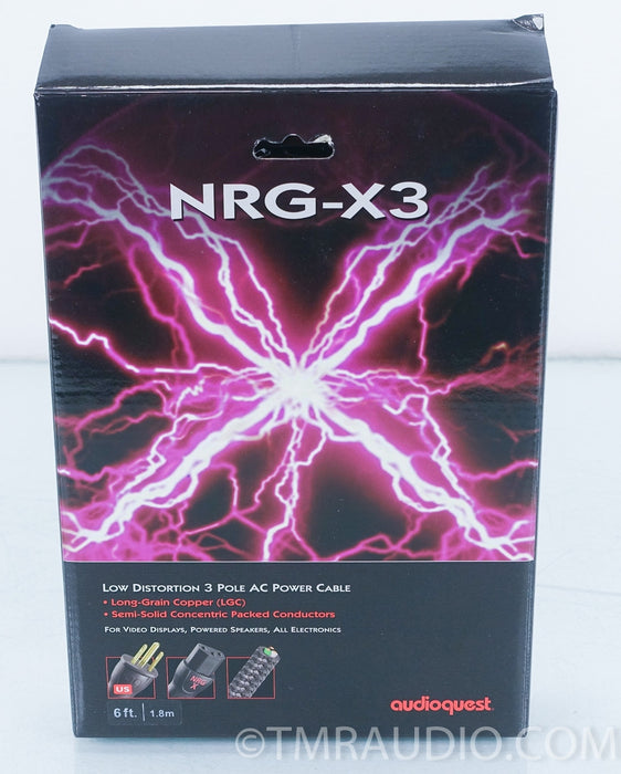 Audioquest NRG-X3 6' Power Cable in Factory Box