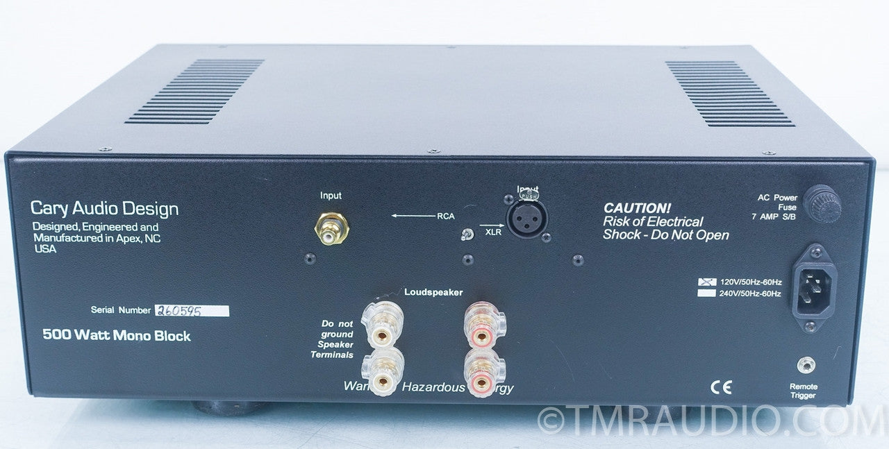 Cary CAD-500-MB Monoblock Amplifier Pair
