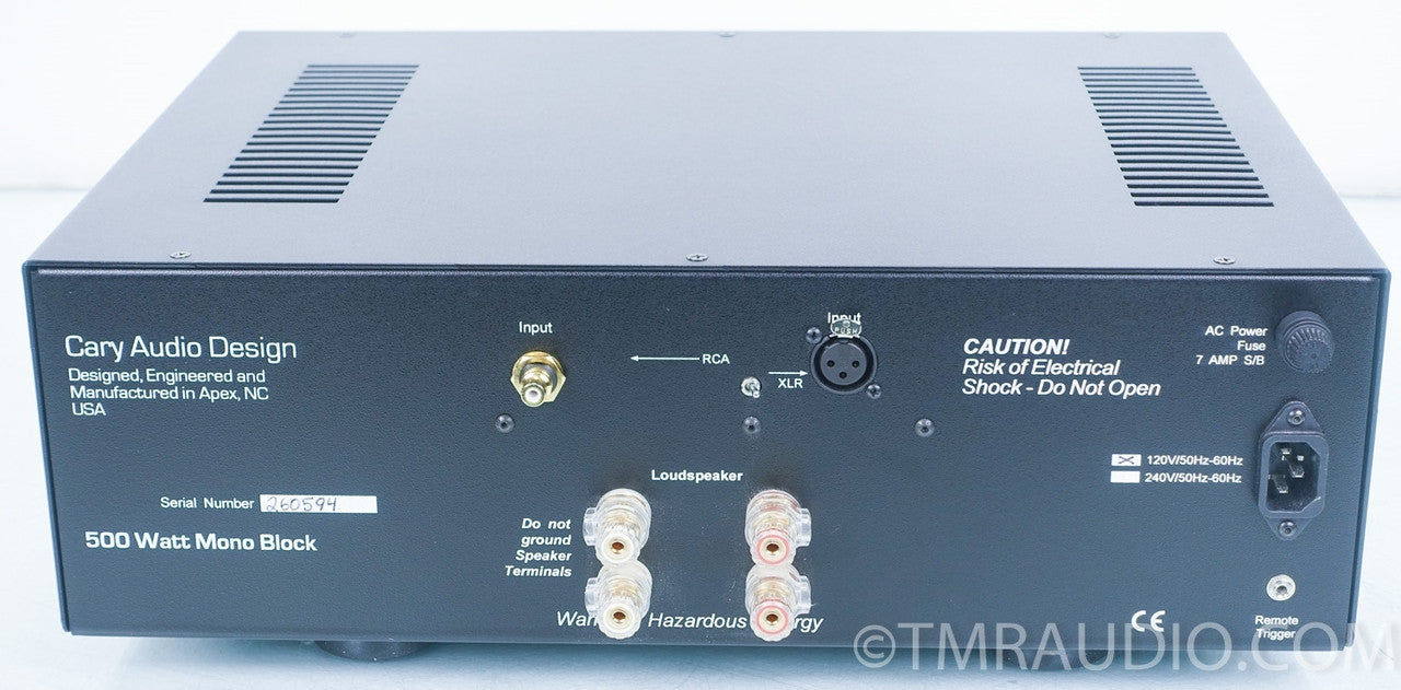 Cary CAD-500-MB Monoblock Amplifier Pair