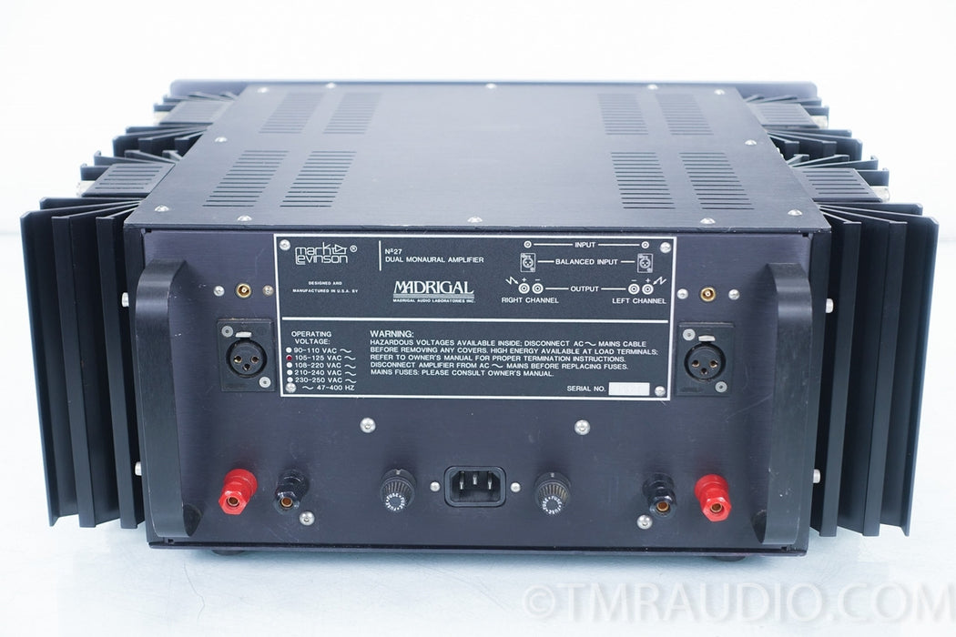 Mark Levinson No. 27 Dual Mono Power Amplifier in Factory Box