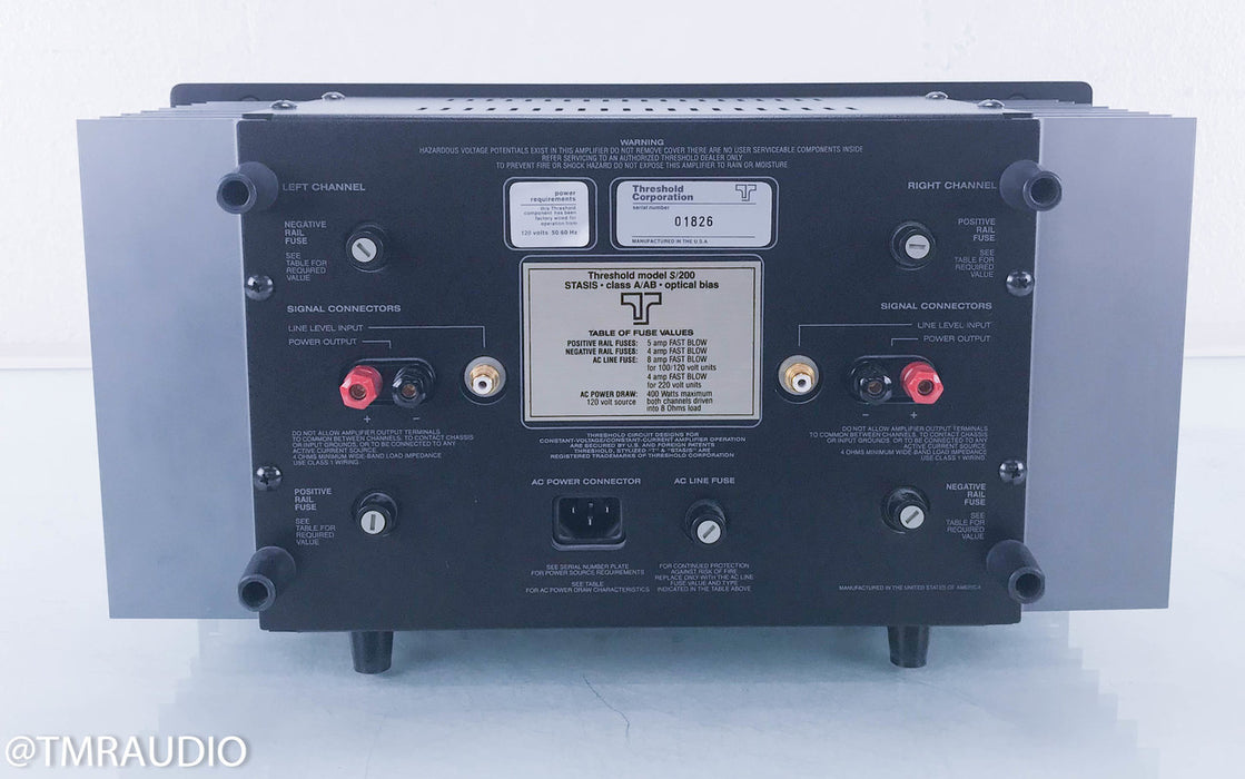 Threshold S/200 Stereo Power Amplifier