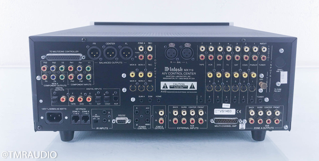 McIntosh MX119 5.1 Channel Home Theater Processor