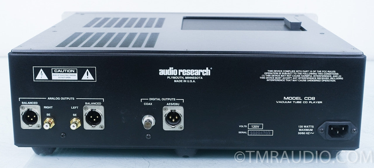 Audio Research CD8 Top-loading, Tube CD Player