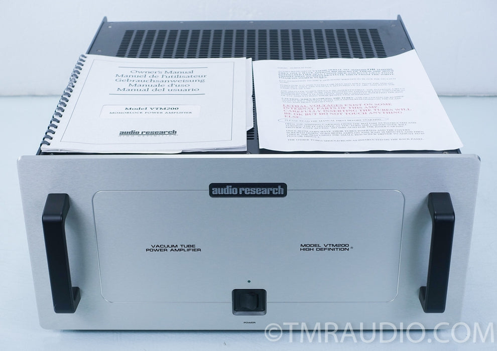 Audio Research VTM200 Tube Monoblock Amplifiers