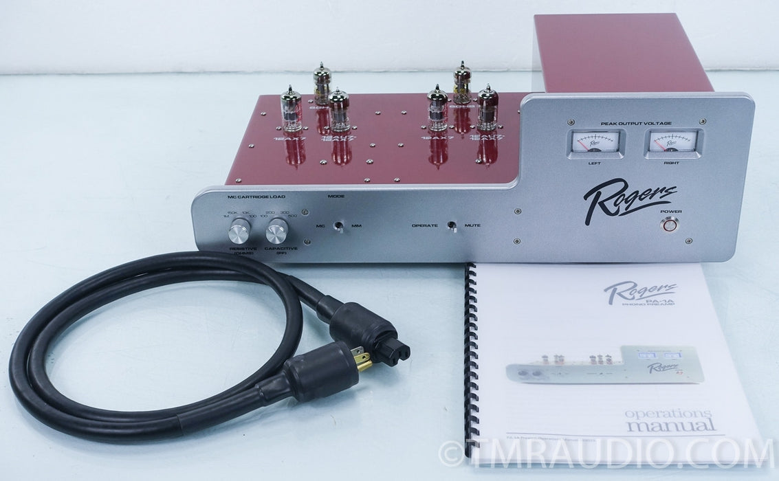 Rogers High Fidelity PA-1A MM/MC Tube Phono Preamplifier