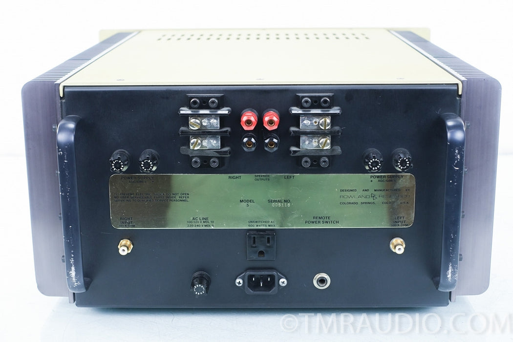 Jeff Rowland Model 5 Power Amplifier