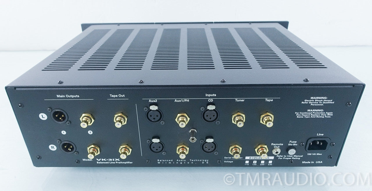 Balanced Audio Technology VK-3ix Tube Preamplifier