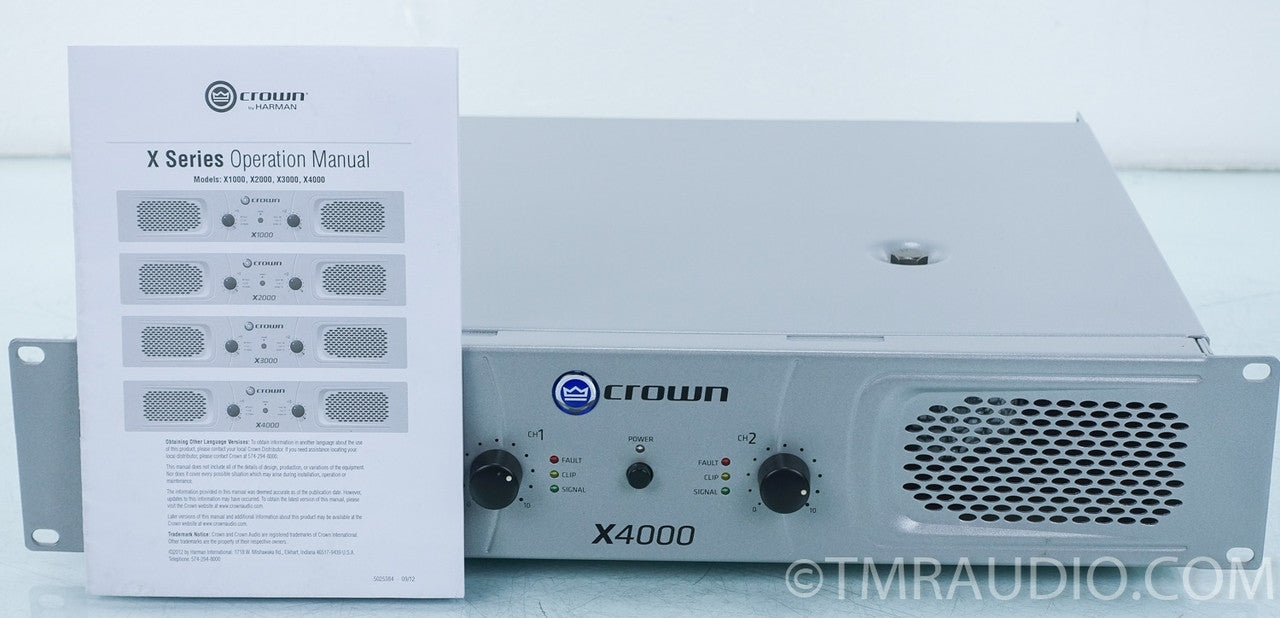 Crown X4000 Stereo 2x1350W Power Amp / Amplifier