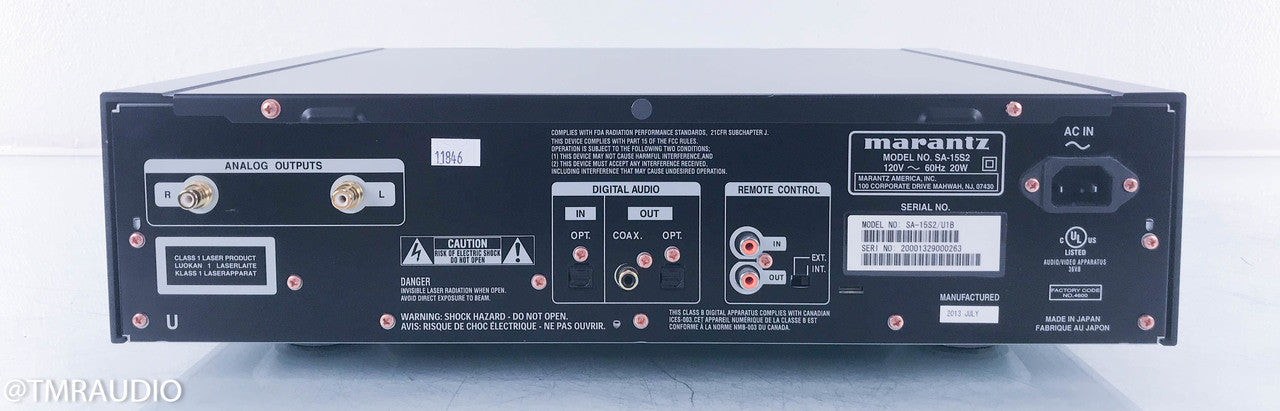 Marantz SA-15S2 SACD / CD player (No Remote)