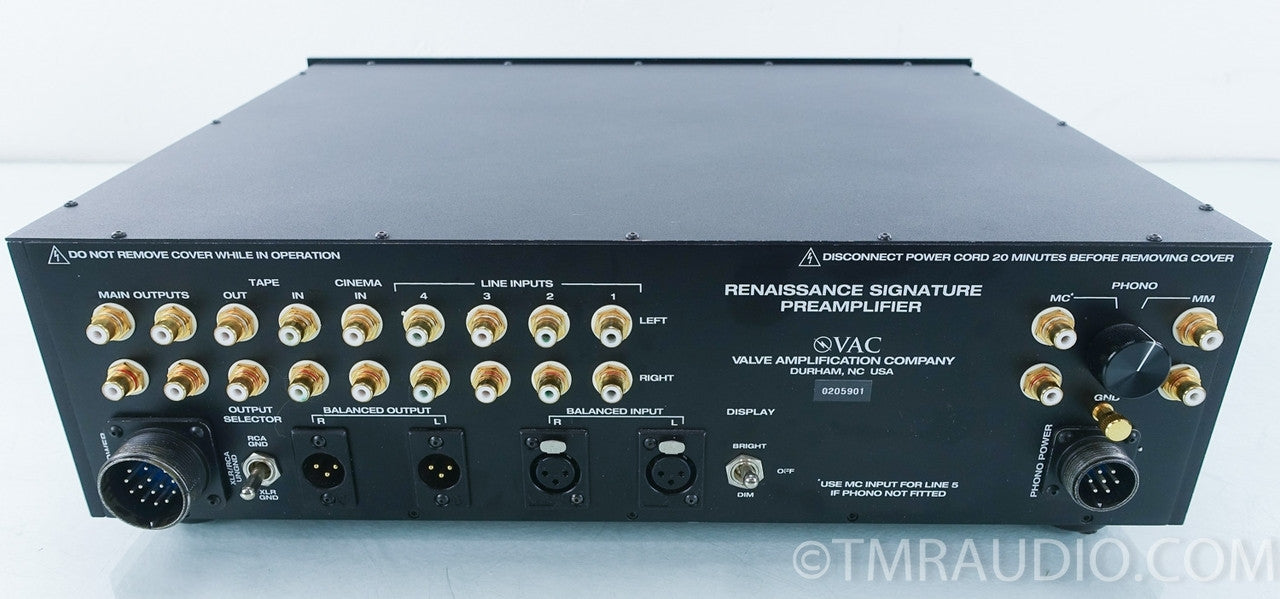 VAC Renaissance Signature II Preamplifier with Phono