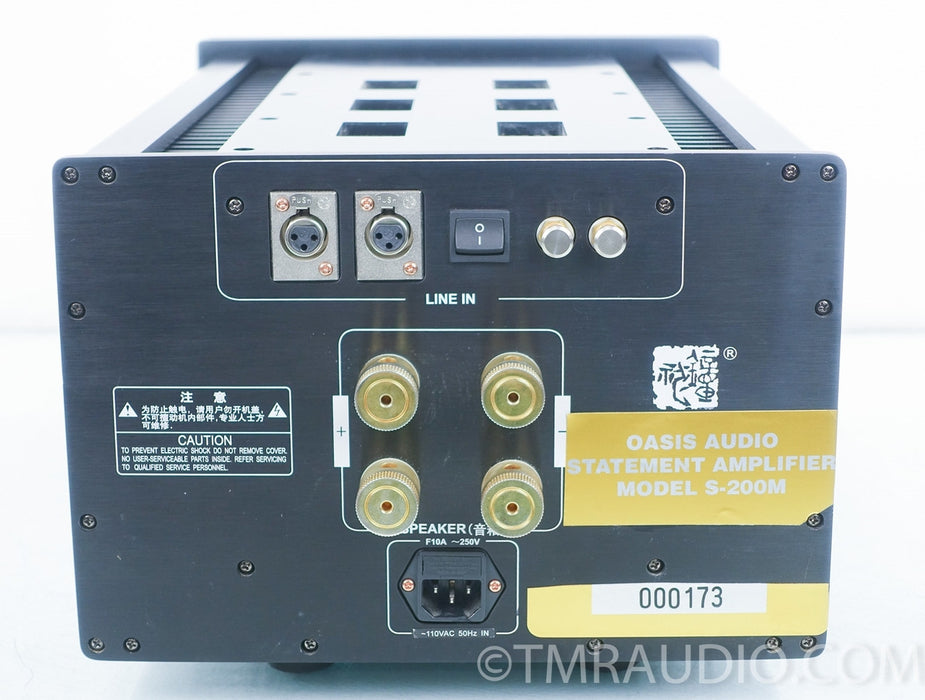 Oasis Audio Statement Model S-200M Mono Amplifiers
