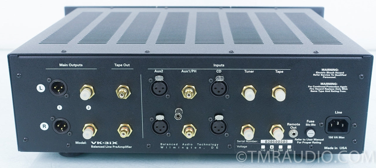 Balanced Audio Technology VK-3ix Balanced Tube Preamplifier
