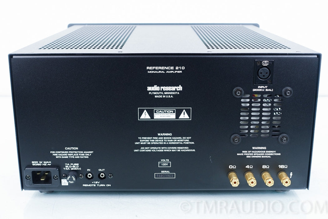 Audio Research Reference 210 Monoblock Tube Amplifier