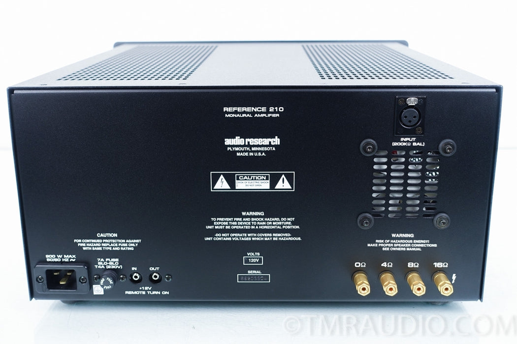 Audio Research Reference 210 Monoblock Tube Amplifier
