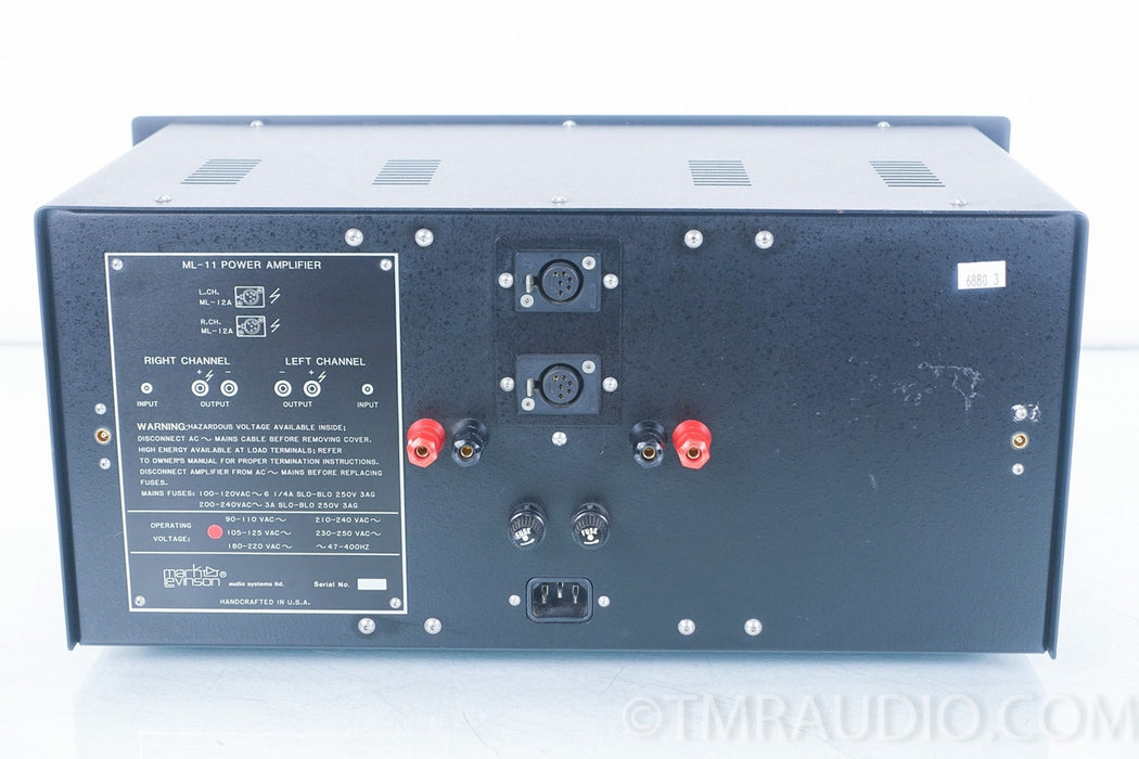 Mark Levinson ML-12A Preamplifier w/ ML-11 Power Amplifier