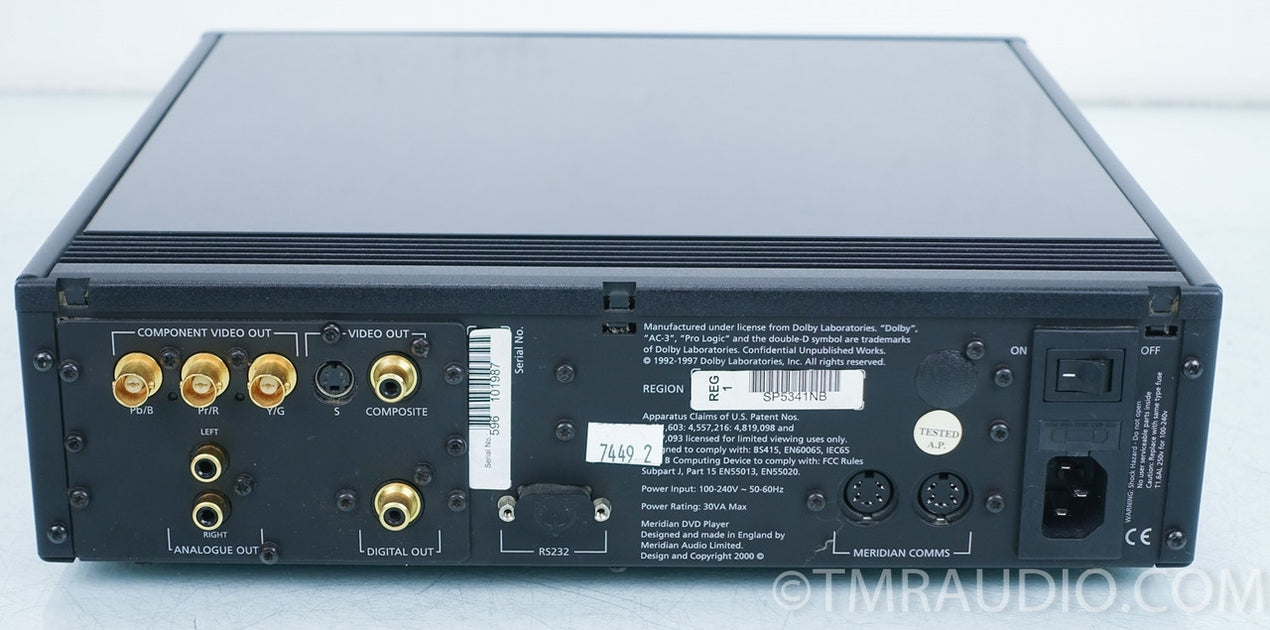 Meridian 596 DVD Player — The Music Room