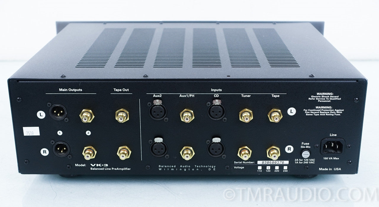 Balanced Audio Technology BAT VK-3i Tube Preamplifier