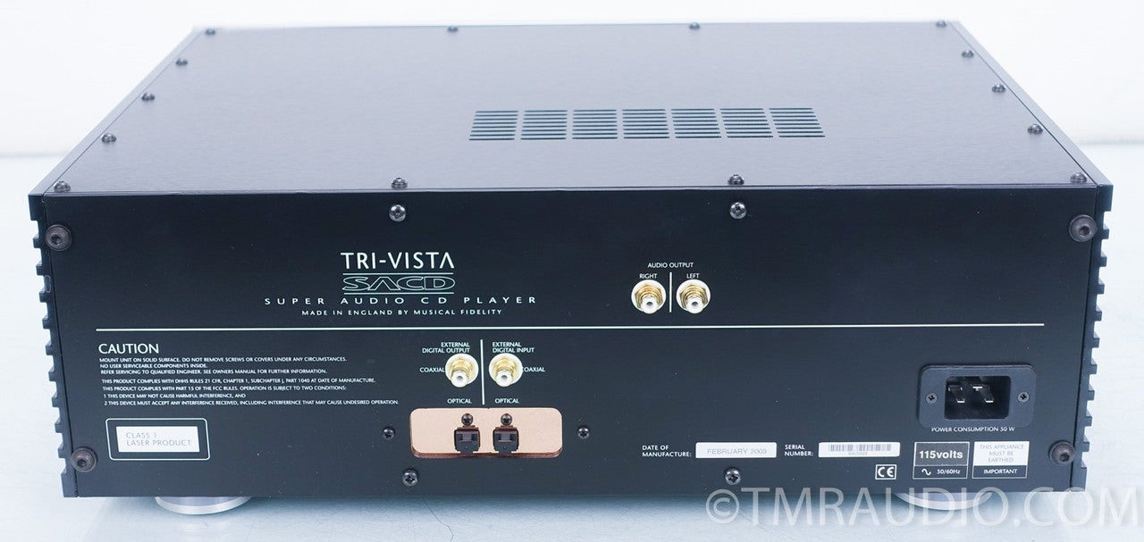 Musical Fidelity Tri-Vista SACD / CD Player (AS-IS