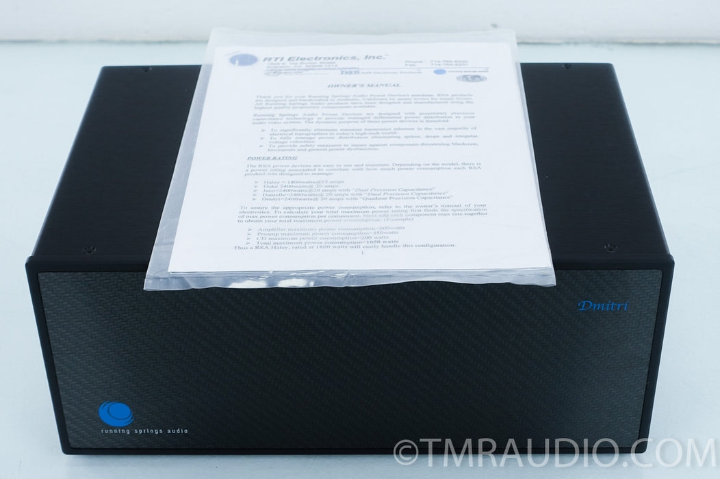 Running Springs Audio Dmitri AC / Power Conditioner