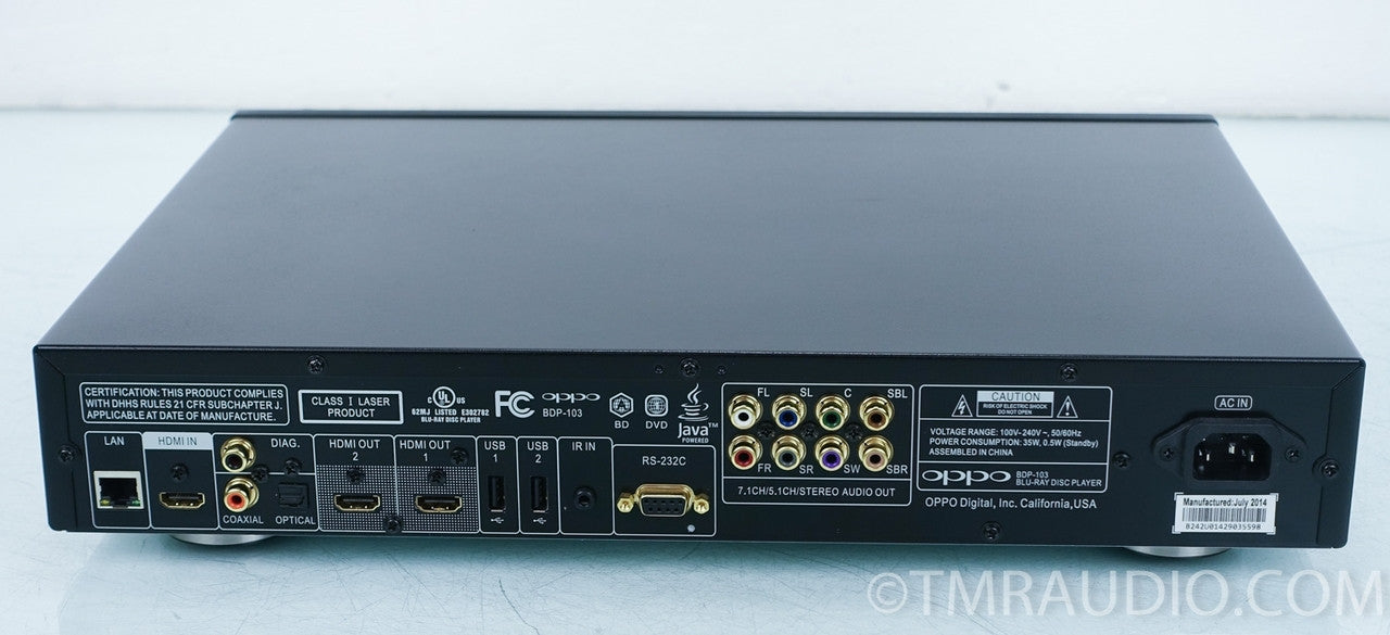 Oppo BDP-103 Blu-Ray Disc Player