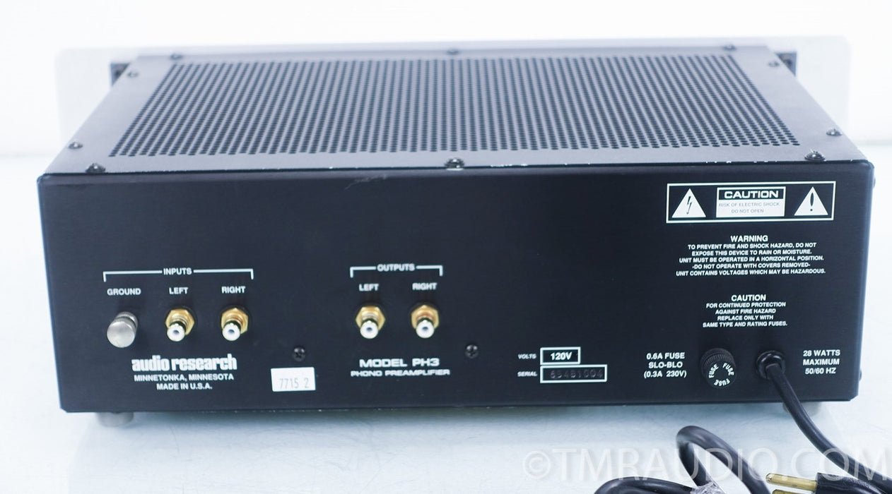 Audio Research PH3 Tube Phono Preamplifier