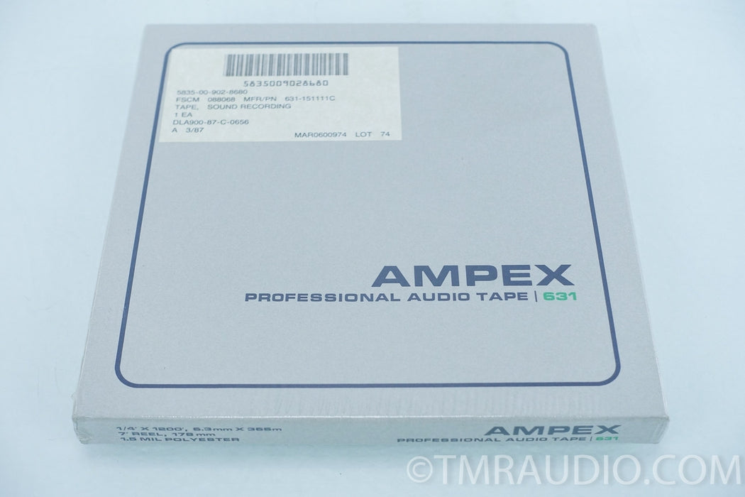 Ampex 631 7" Reel to Reel Tape (lot of 22)