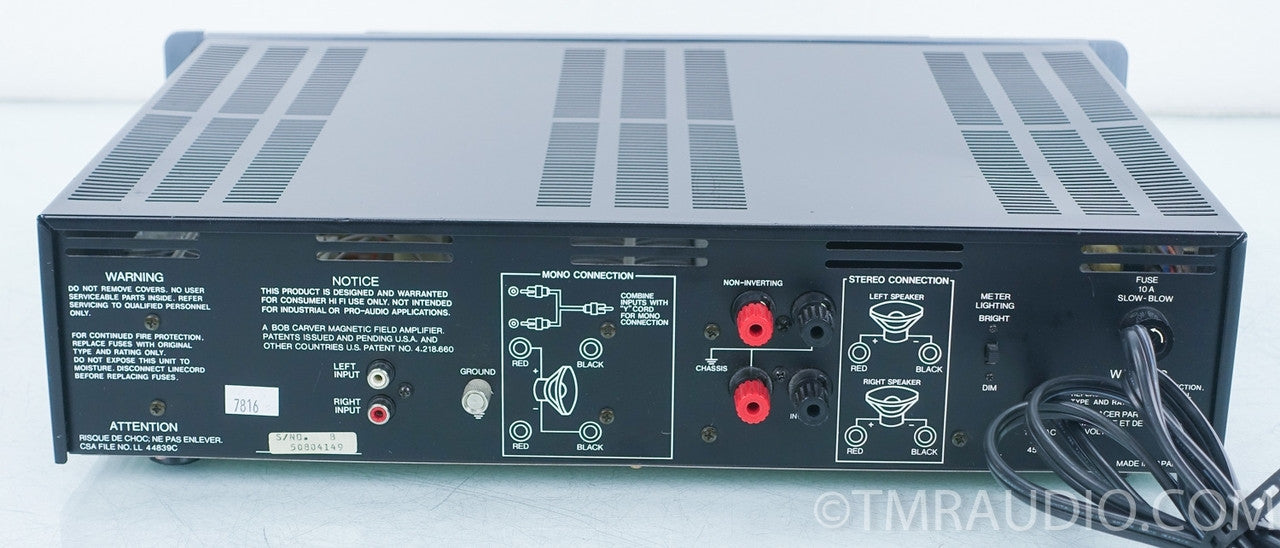 Carver M-500t Stereo Power Amplifier