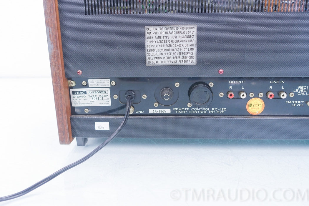 Teac A-2300SD Vintage Reel to Reel Tape Deck AS-IS